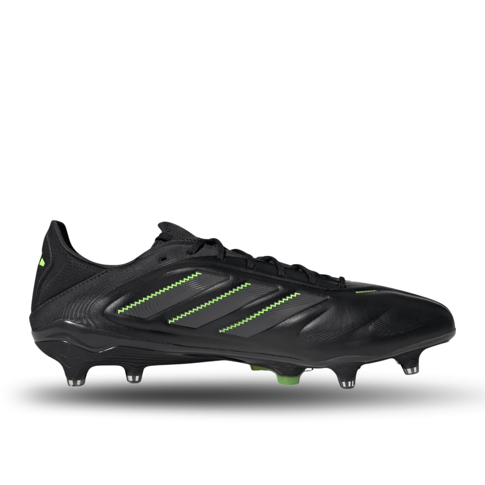 adidas Copa Pure III League Firm Ground/Multiple Ground Soccer Cleats (Black/Lucid Lemon) | SoccerWearhouse