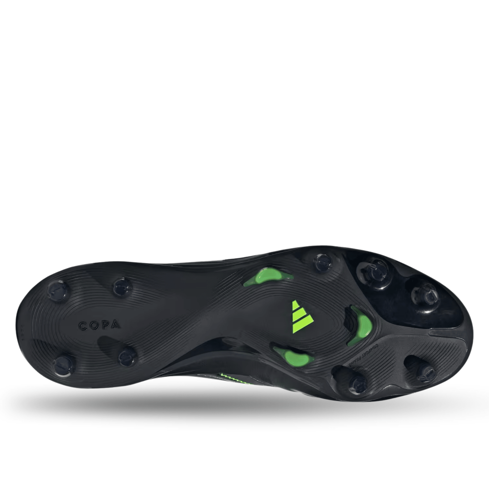 adidas Copa Pure III League Firm Ground/Multiple Ground Soccer Cleats (Black/Lucid Lemon) | SoccerWearhouse