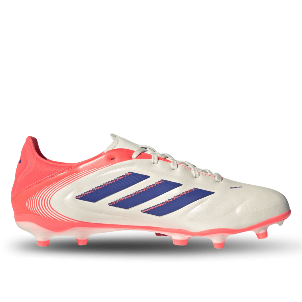 adidas Copa Pure III League Firm/Multi Ground Soccer Cleats (Off White/Blue/Orange) | SoccerWearhouse