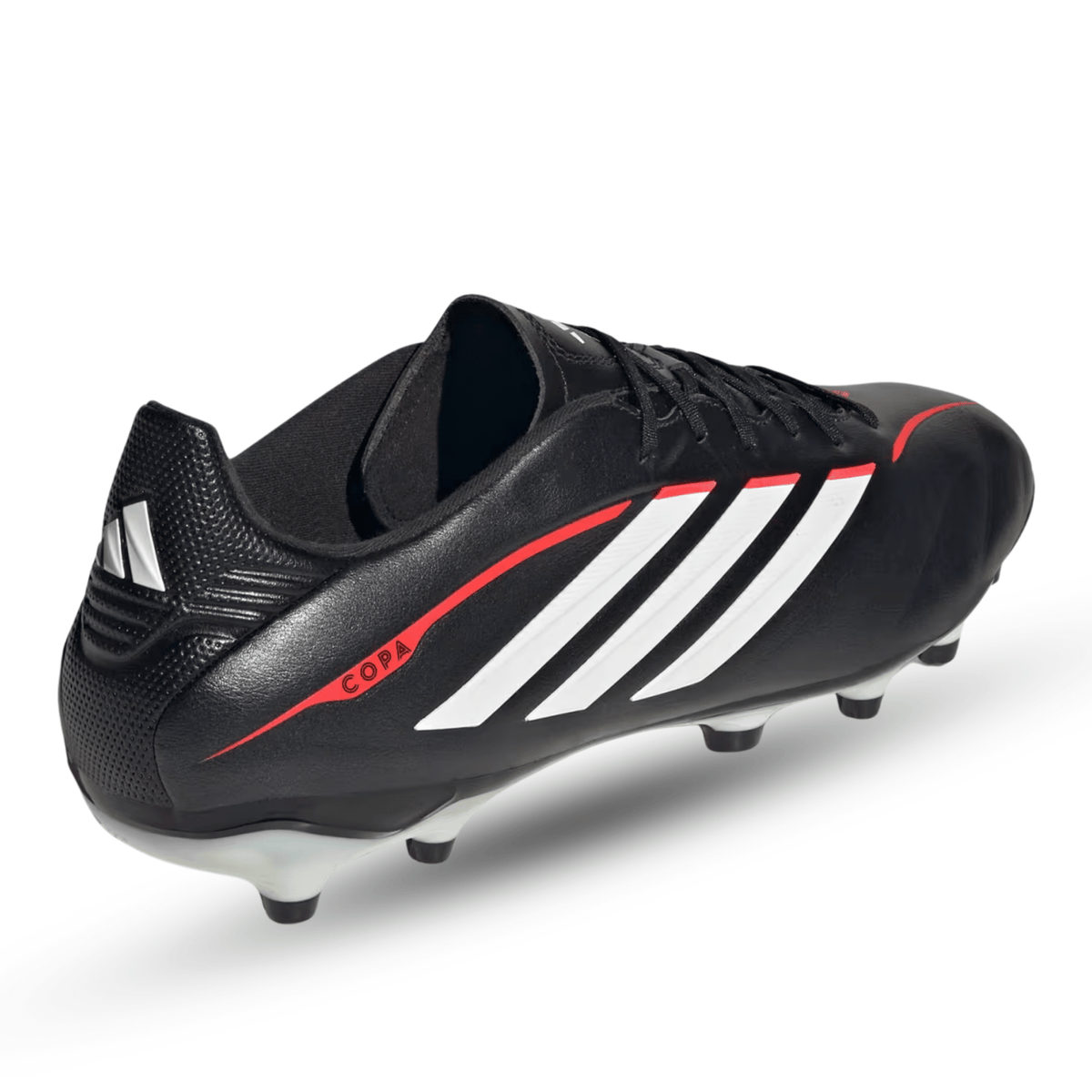 adidas Copa Pure IV League FG Soccer Cleats (Black/White/Lucid Red) | SoccerWearhouse