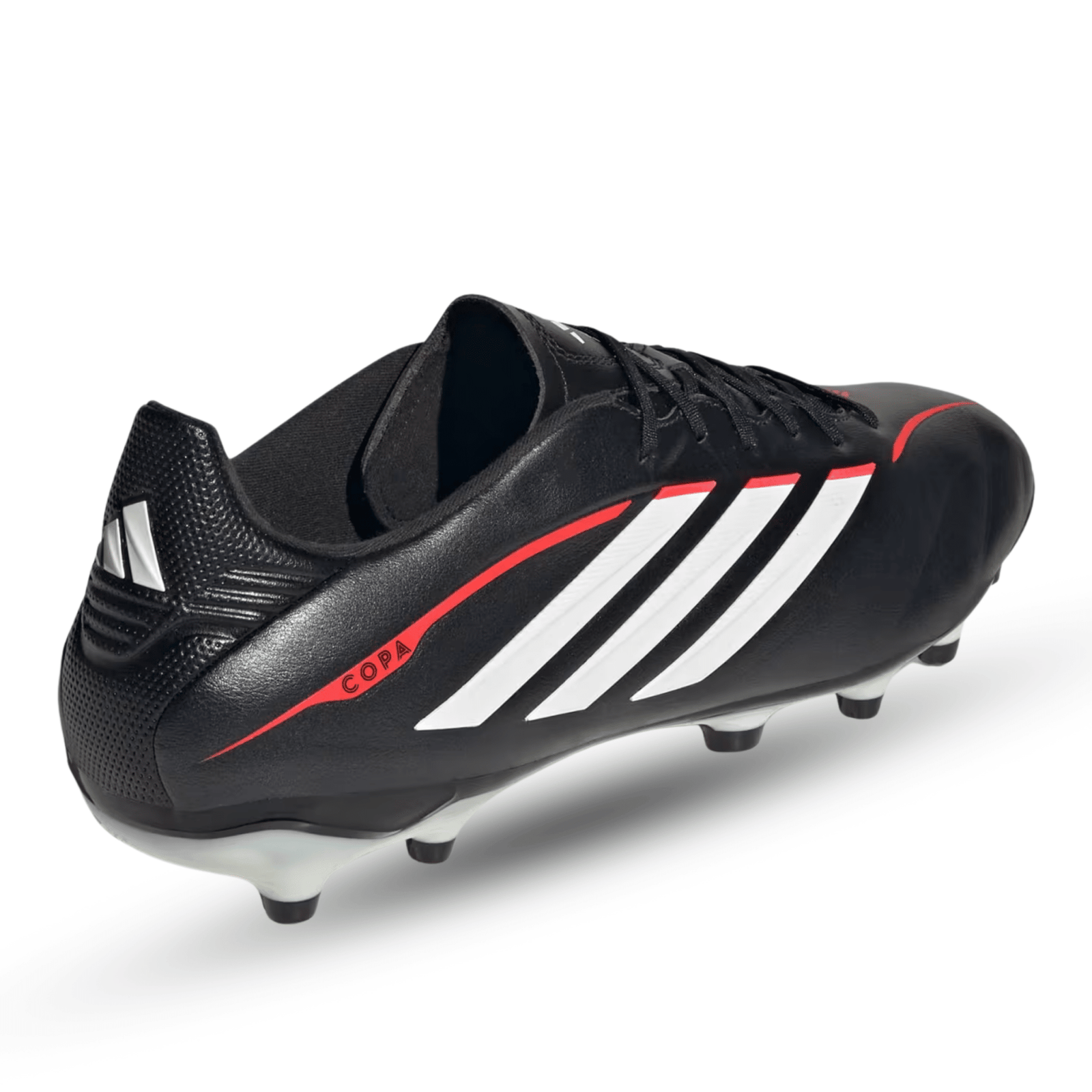 adidas Copa Pure IV League FG Soccer Cleats (Black/White/Lucid Red) | SoccerWearhouse