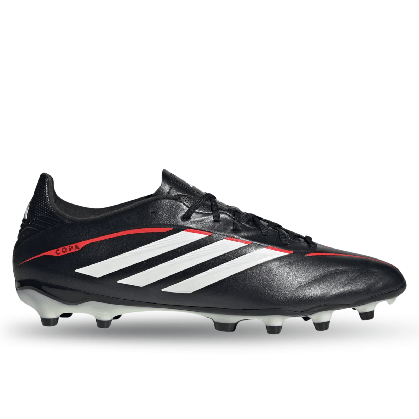 adidas Copa Pure IV League FG Soccer Cleats (Black/White/Lucid Red) | SoccerWearhouse