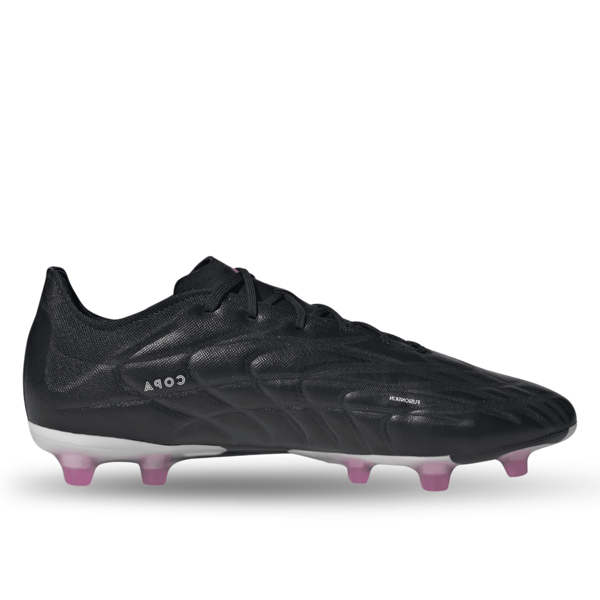 adidas Copa Pure.2 Firm Ground Soccer Cleats (Black/Shock Pink) | SoccerWearhouse
