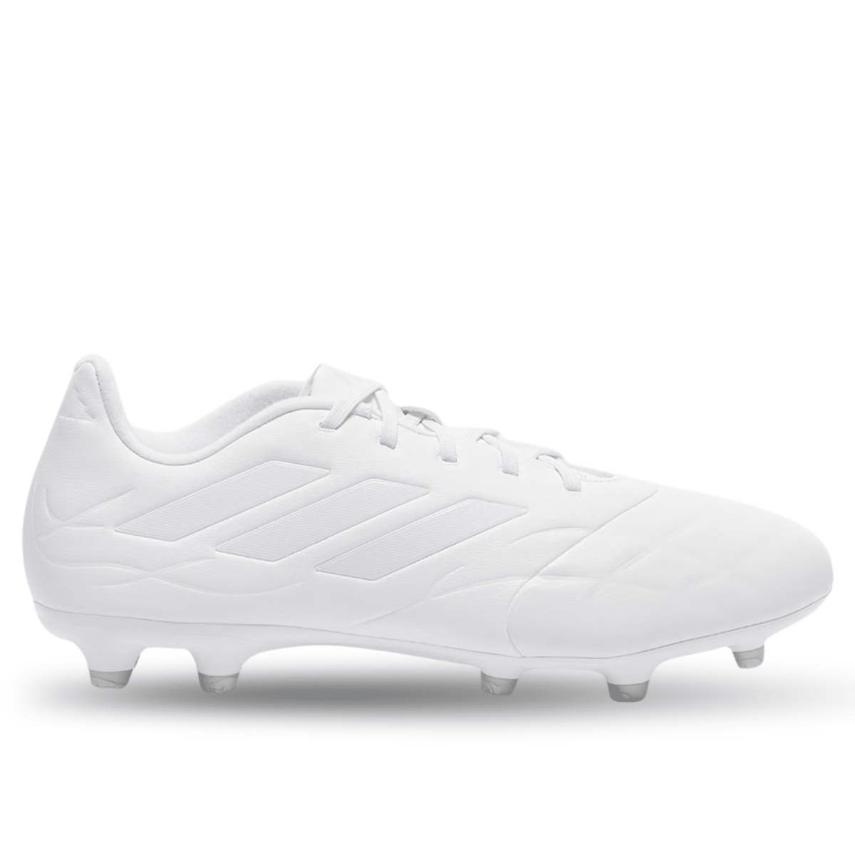 adidas Copa Pure.3 Firm Ground Soccer Cleats (White/White) | SoccerWearhouse