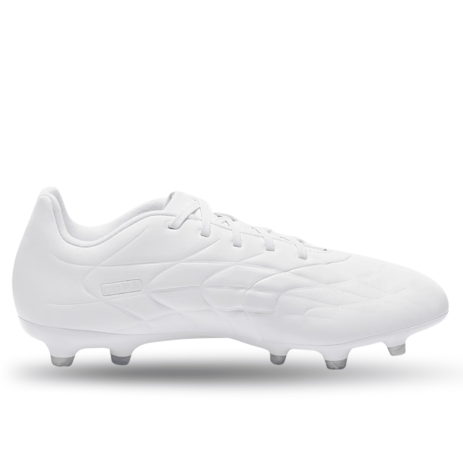 adidas Copa Pure.3 Firm Ground Soccer Cleats (White/White) | SoccerWearhouse