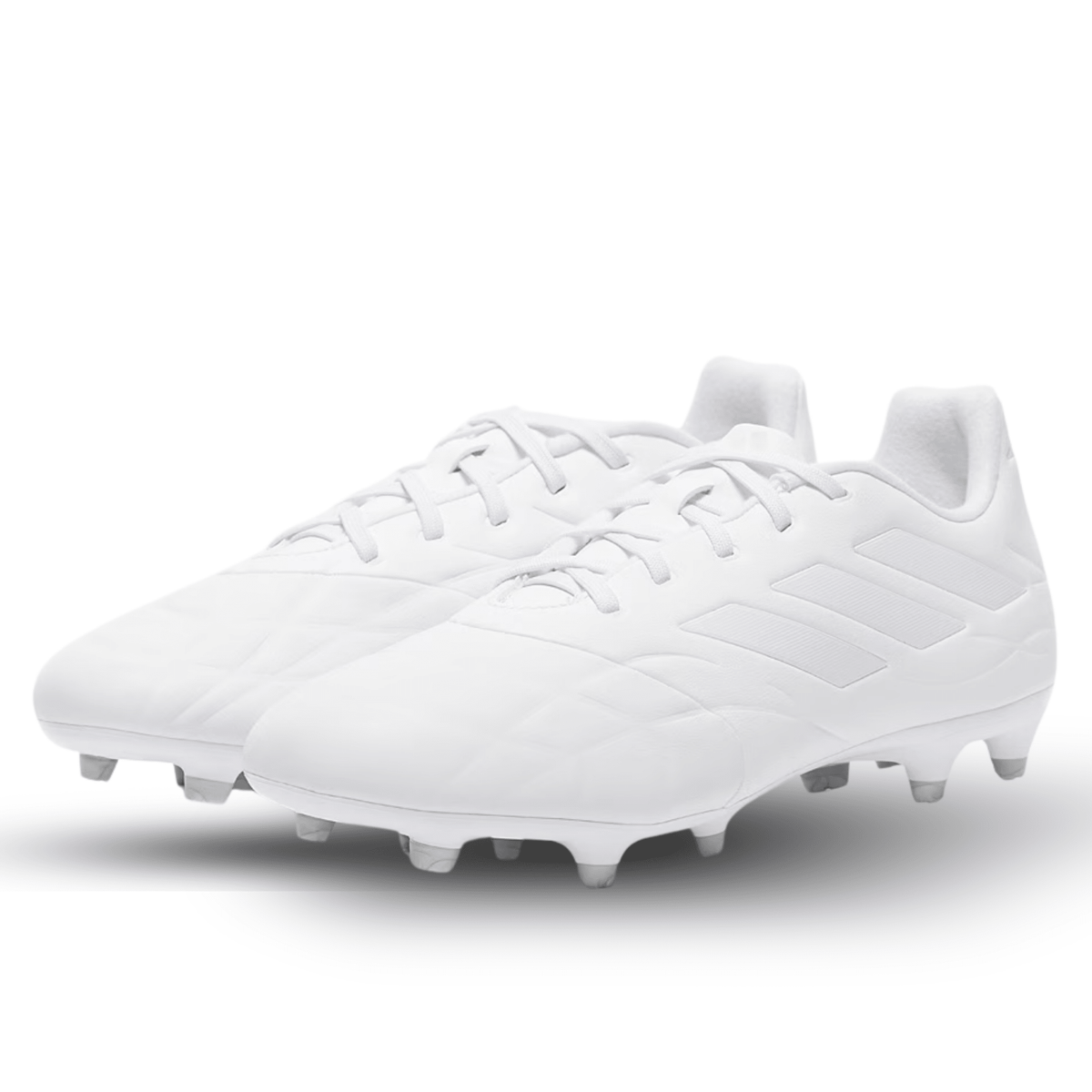 adidas Copa Pure.3 Firm Ground Soccer Cleats (White/White) | SoccerWearhouse