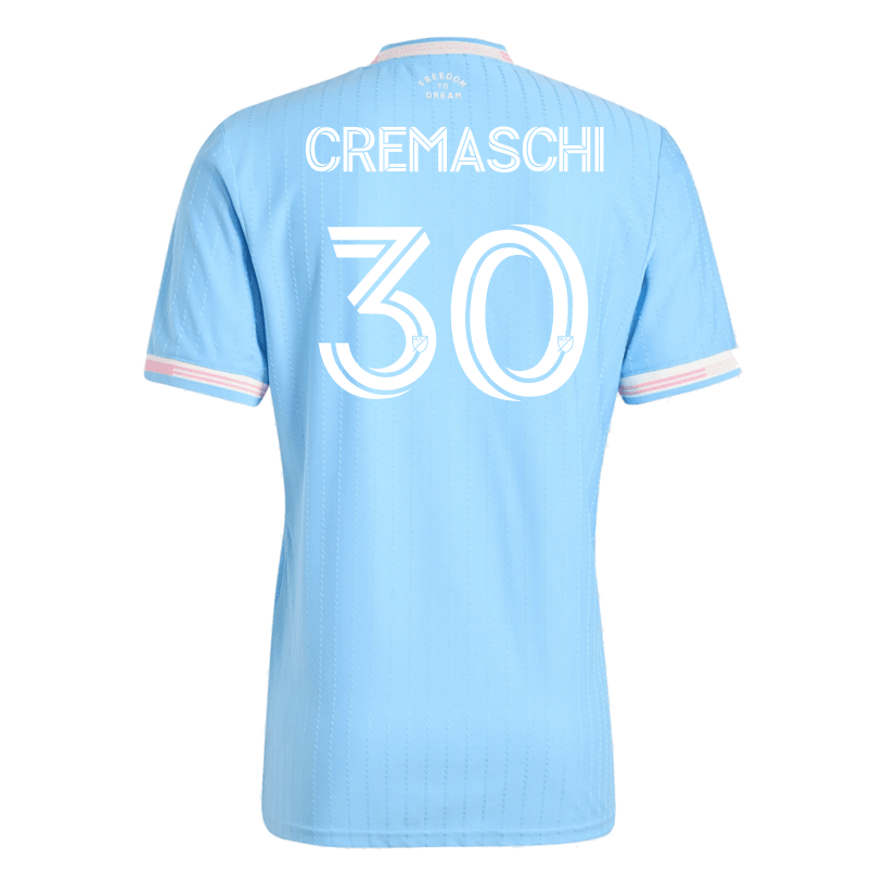 adidas Cremaschi Inter Miami Authentic Third Jersey 25/26 (Blue/Pink) | SoccerWearhouse
