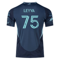 adidas D. Leyva Seattle Sounders Authentic Away Jersey 25/26 w/ MLS Patches & Sponsor (Aura Ink)
