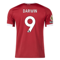 adidas Darwin Men's Liverpool Home Jersey 25/26 w/ NRFR + EPL Champions Patch (Strawberry Red)