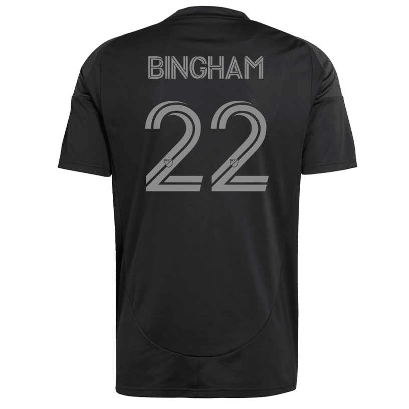 adidas David Bingham Charlotte FC Away Jersey 25/26 (Black) | SoccerWearhouse
