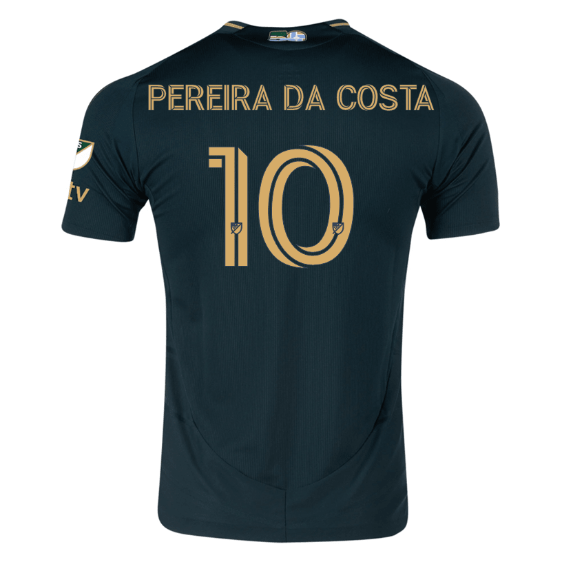 adidas David Da Costa Portland Timbers Authentic Home Jersey w/ MLS & Apple Patch 25/26 (Green/Gold) | SoccerWearhouse