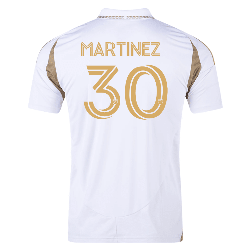 adidas David Martínez LAFC Away Jersey 25/26 (White/Gold) | SoccerWearhouse