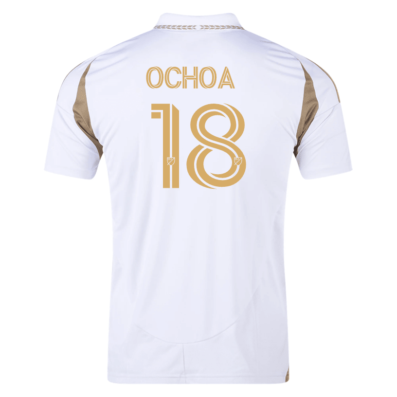 adidas David Ochoa LAFC Away Jersey 25/26 (White/Gold) | SoccerWearhouse