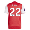 adidas David Raya Arsenal FC Authentic Home Jersey 25/26 w/ EPL Patch (Better Scarlet/White)