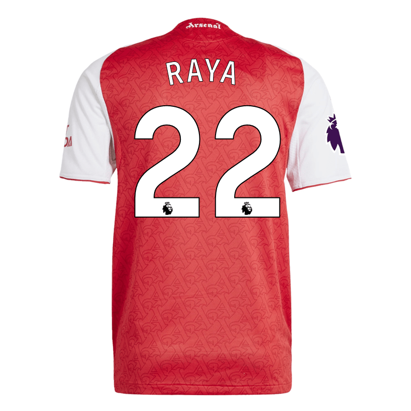 adidas David Raya Arsenal FC Authentic Home Jersey 25/26 w/ EPL Patch (Better Scarlet/White) | SoccerWearhouse