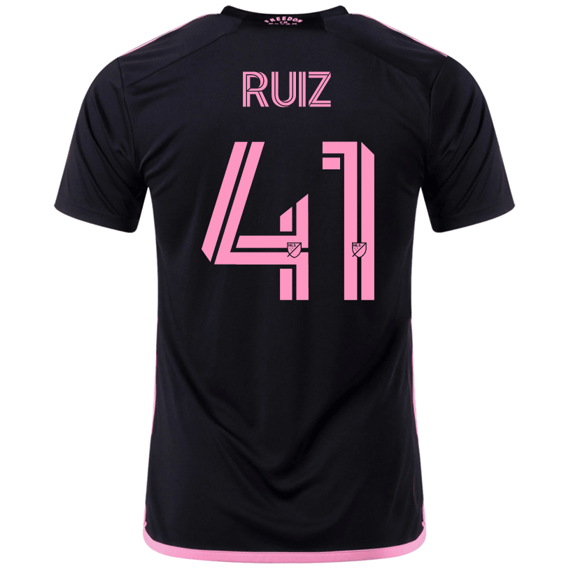 adidas David Ruíz Inter Miami Away Jersey 23/24 (Black/True Pink) | SoccerWearhouse