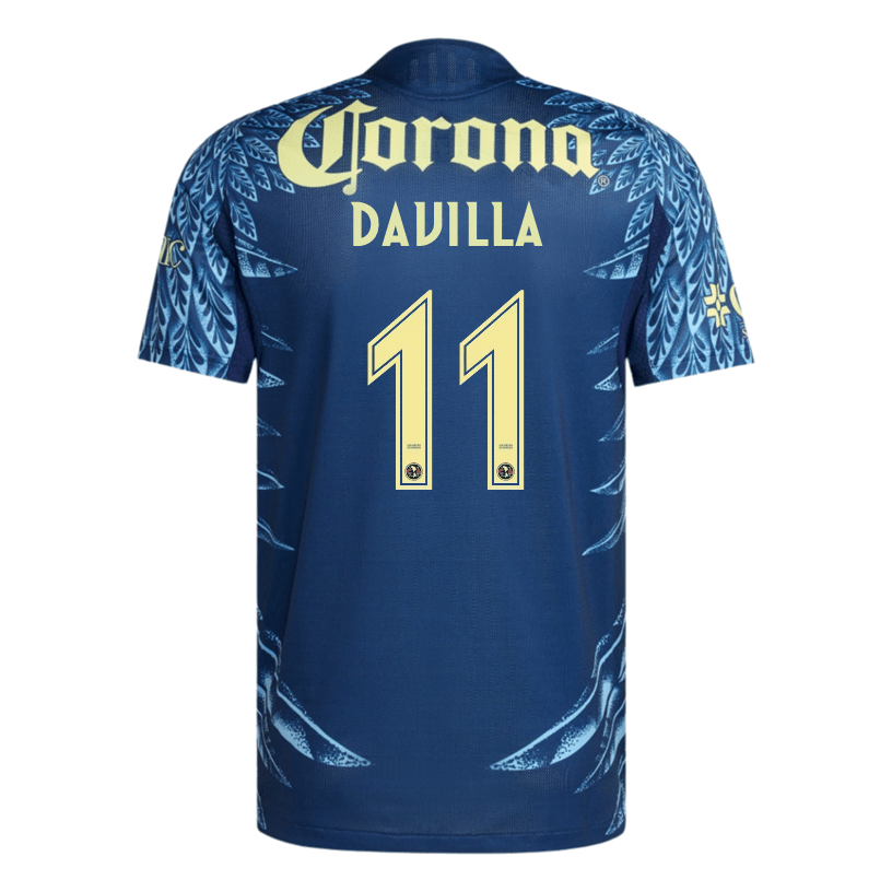 adidas Davila Men's Club América 25/26 Authentic Away Jersey (Blue) | SoccerWearhouse