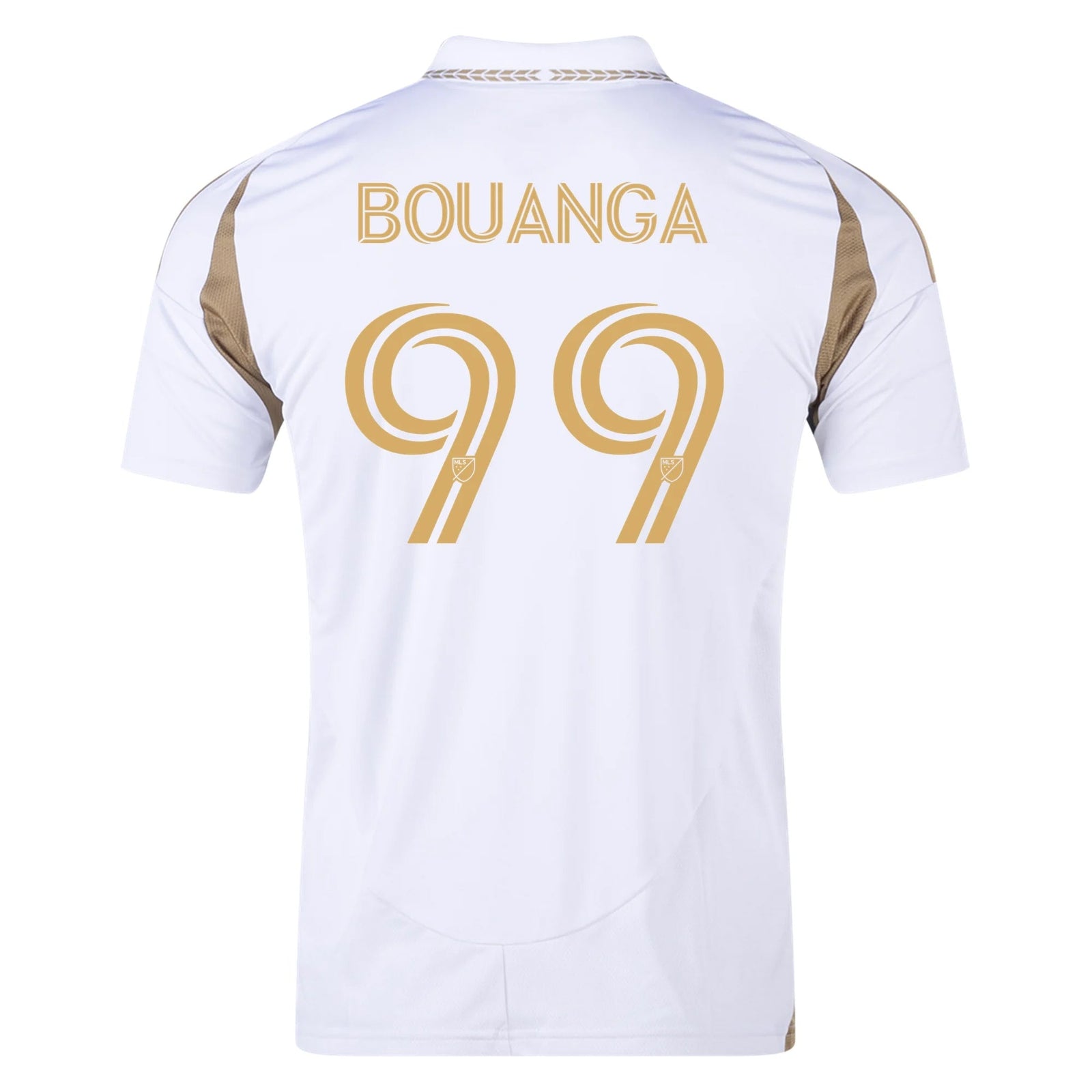 adidas Denis Bouanga LAFC Away Jersey 25/26 (White/Gold) | SoccerWearhouse