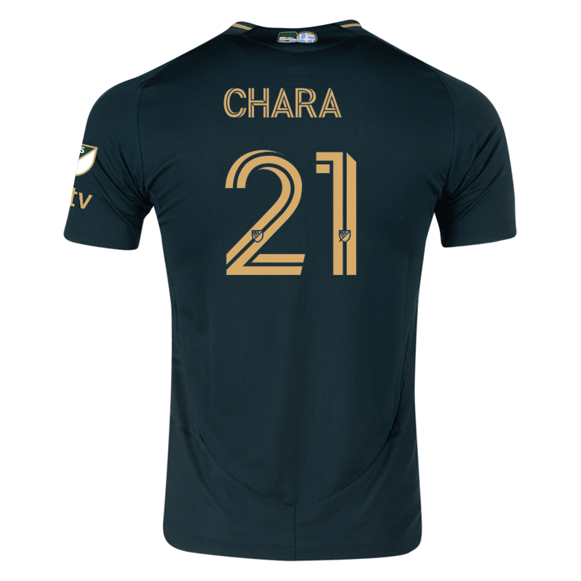 adidas Diego Chara Portland Timbers Authentic Home Jersey w/ MLS & Apple Patch 25/26 (Green/Gold) | SoccerWearhouse