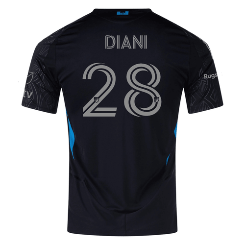 adidas Djibril Diani Charlotte FC Authentic Away Jersey 25/26 (Black) - M