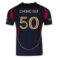 adidas Dominik Chong Qui Atlanta United Authentic Home Jersey w/ MLS Patches 25/26 (Red/Black)
