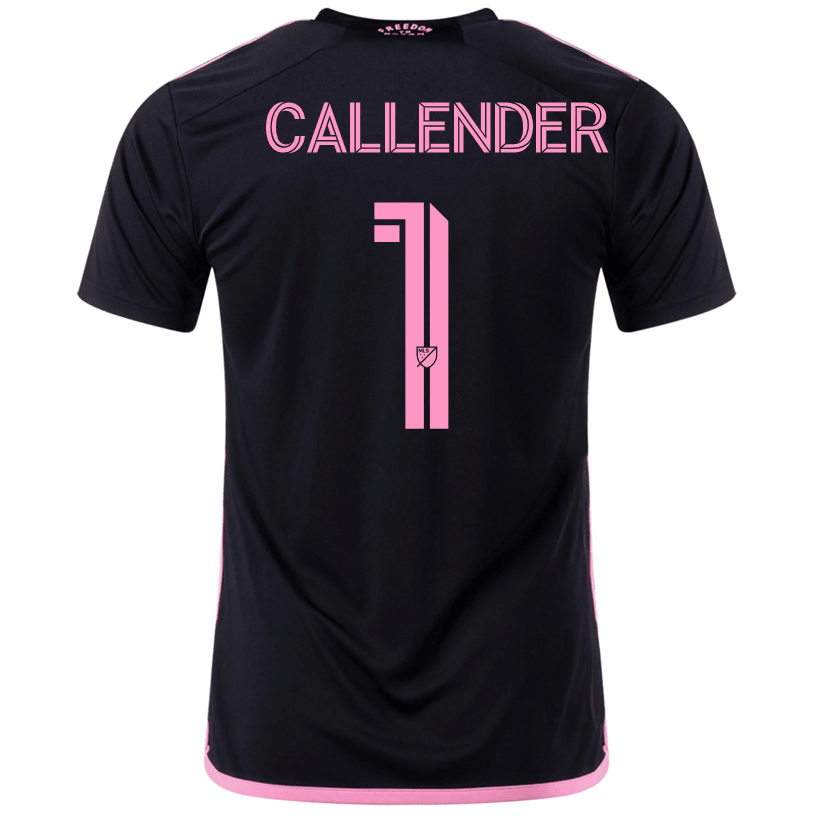 adidas Drake Callender Inter Miami Away Jersey 23/24 (Black/True Pink) | SoccerWearhouse