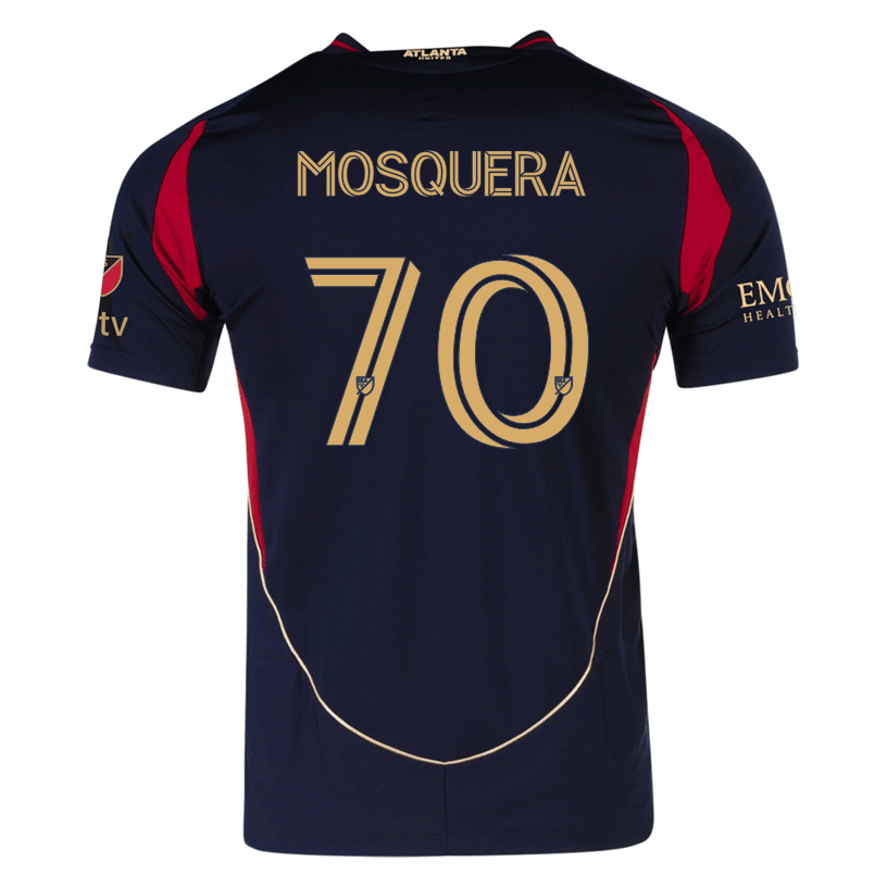 adidas Edwin Mosquera Atlanta United Authentic Home Jersey w/ MLS Patches 25/26 (Red/Black) | SoccerWearhouse