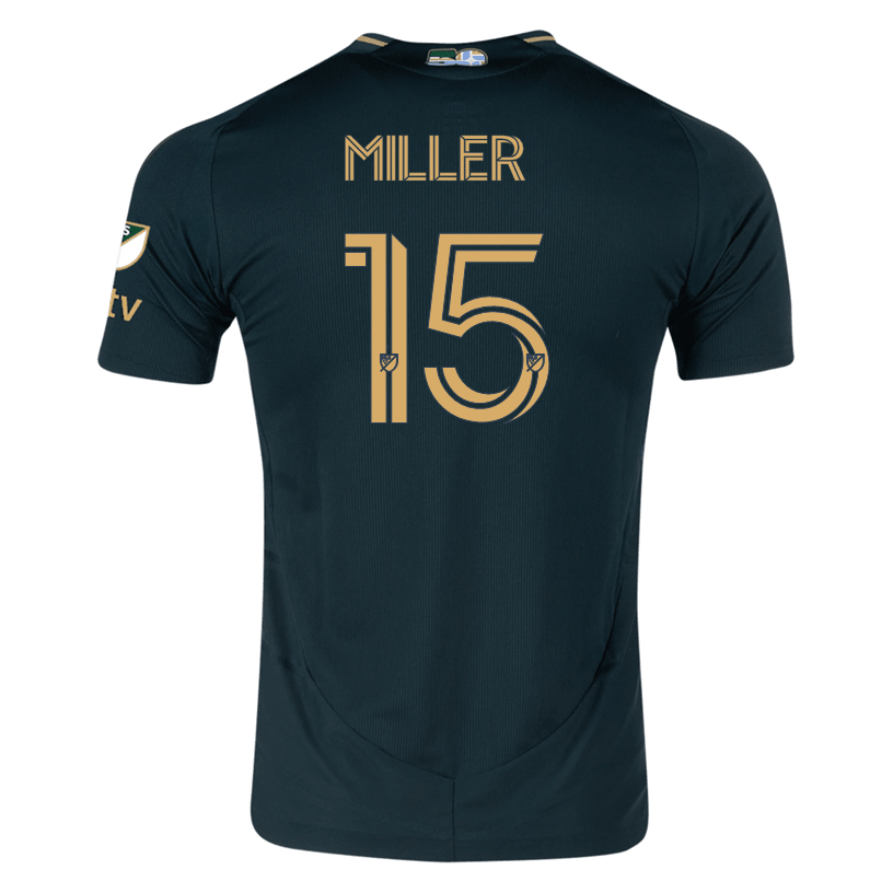 adidas Eric Miller Portland Timbers Authentic Home Jersey w/ MLS & Apple Patch 25/26 (Green/Gold) | SoccerWearhouse