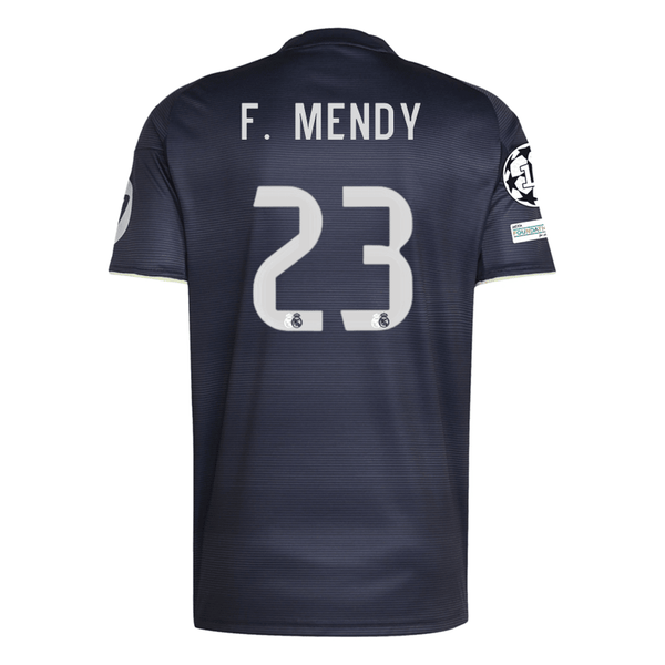 adidas F. Mendy Real Madrid 25/26 Away Jersey w/ Champions League Patc