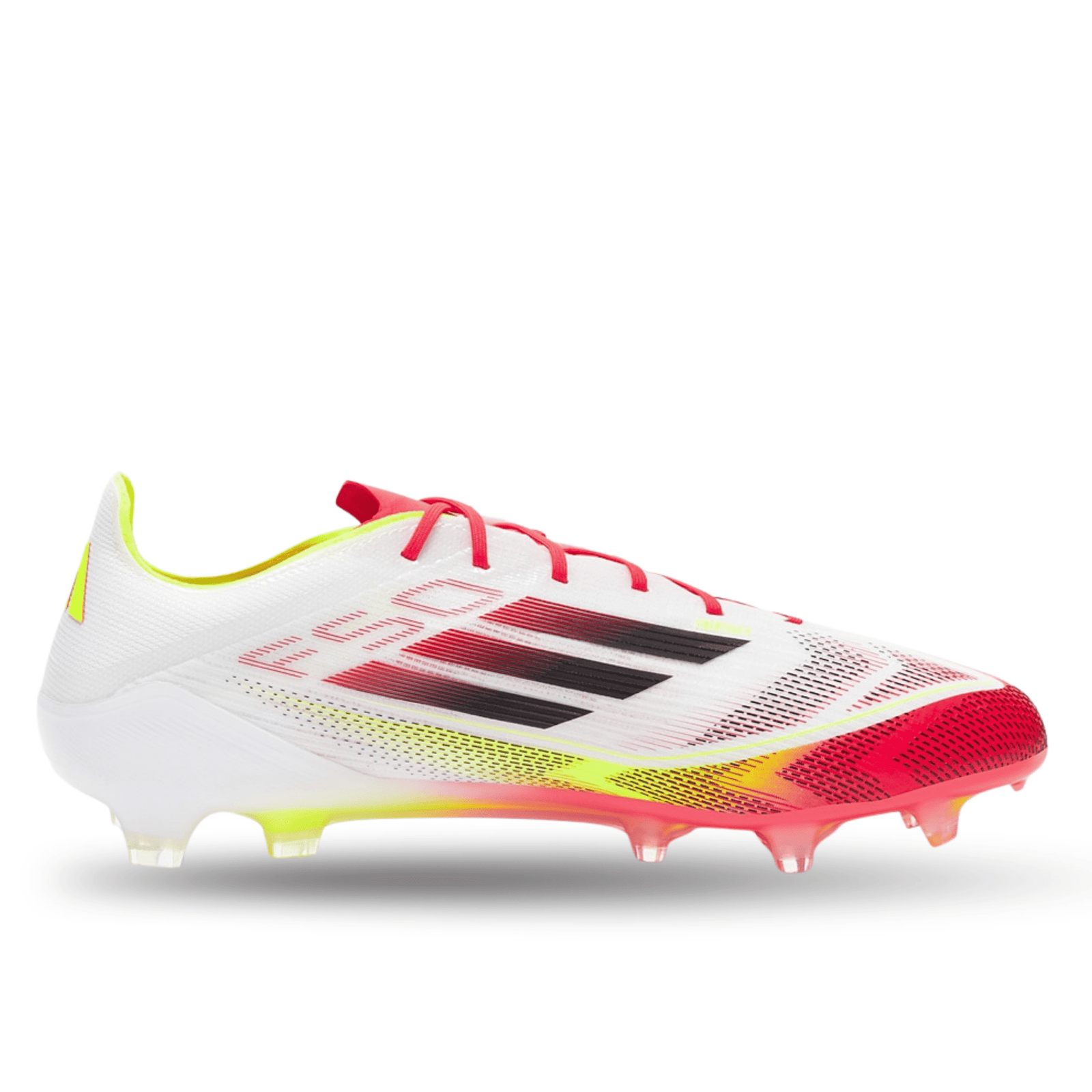adidas F50 Elite FG Soccer Cleats (White/Black/Solar Yellow) | SoccerWearhouse