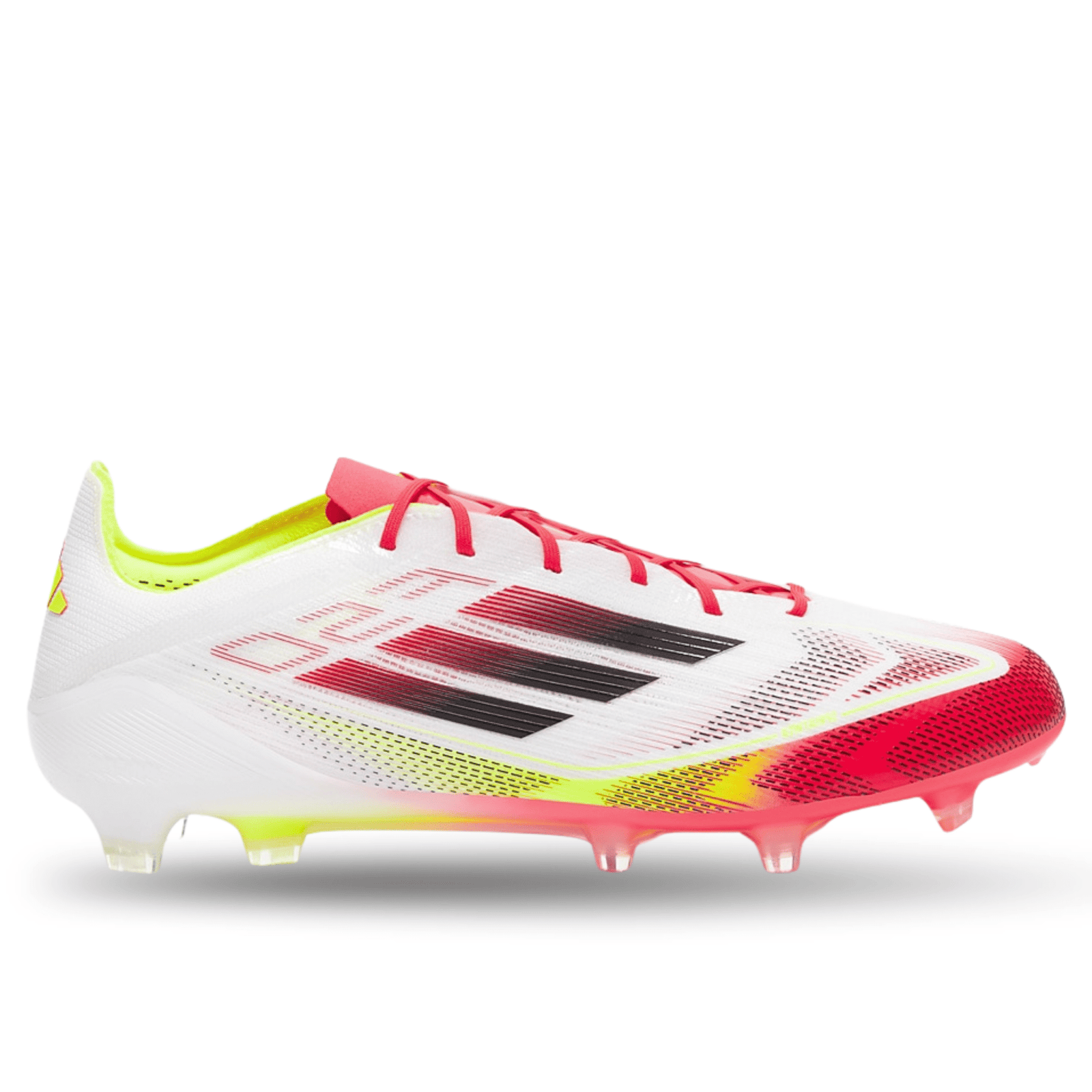 adidas F50 Elite FG Soccer Cleats (White/Black/Solar Yellow) | SoccerWearhouse