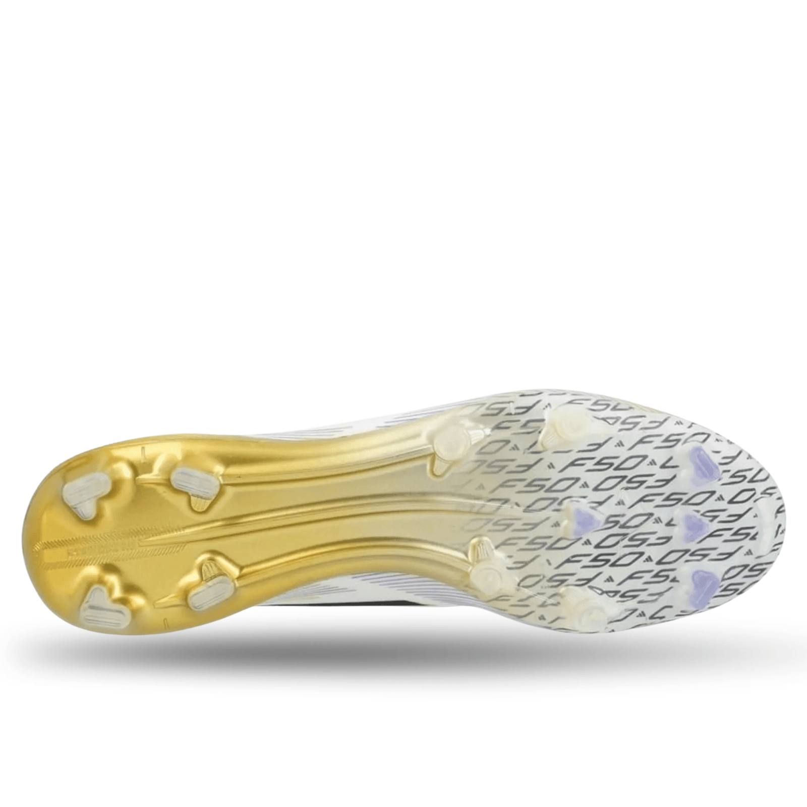 adidas F50 Elite Firm Ground Soccer Cleats (White/Black/Gold Metallic) | SoccerWearhouse