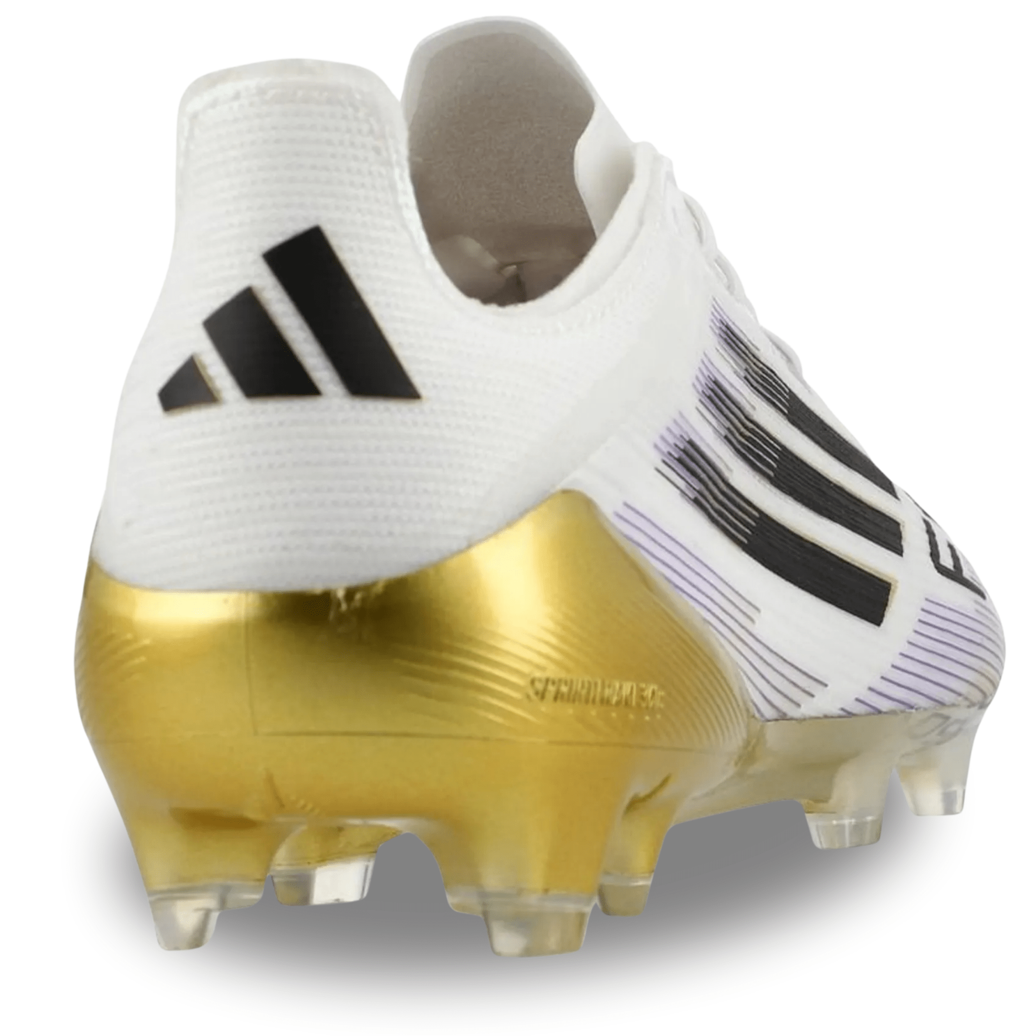 adidas F50 Elite Firm Ground Soccer Cleats (White/Black/Gold Metallic)