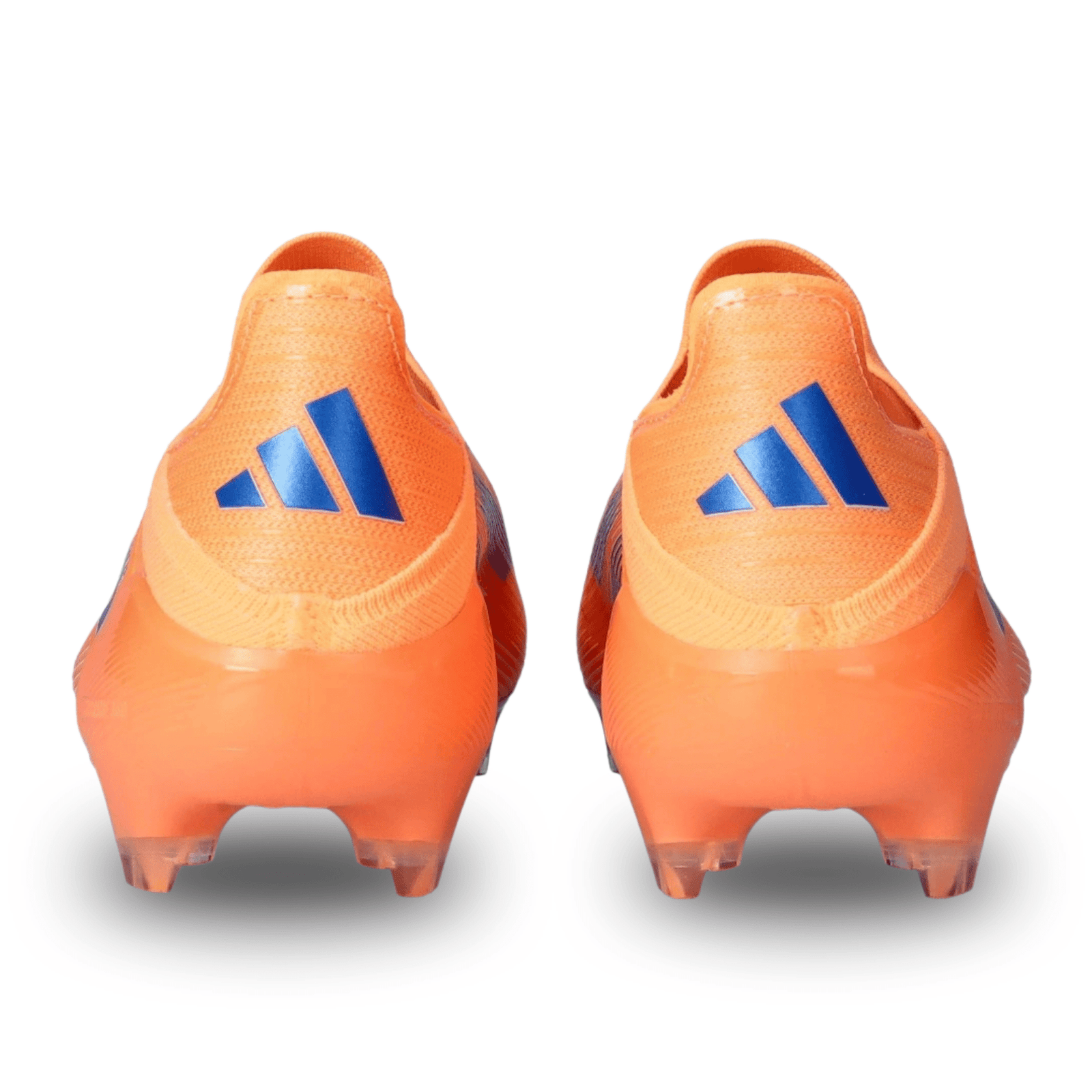 adidas F50 Elite Lace Less Firm Ground Soccer Cleats (Orange/Lucid Blue/White) | SoccerWearhouse