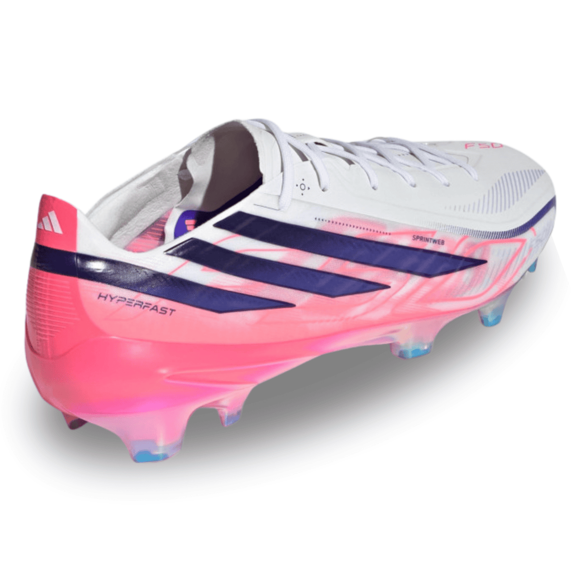 adidas F50 Hyperfast Elite FG Soccer Cleats (White/Multi) | SoccerWearhouse