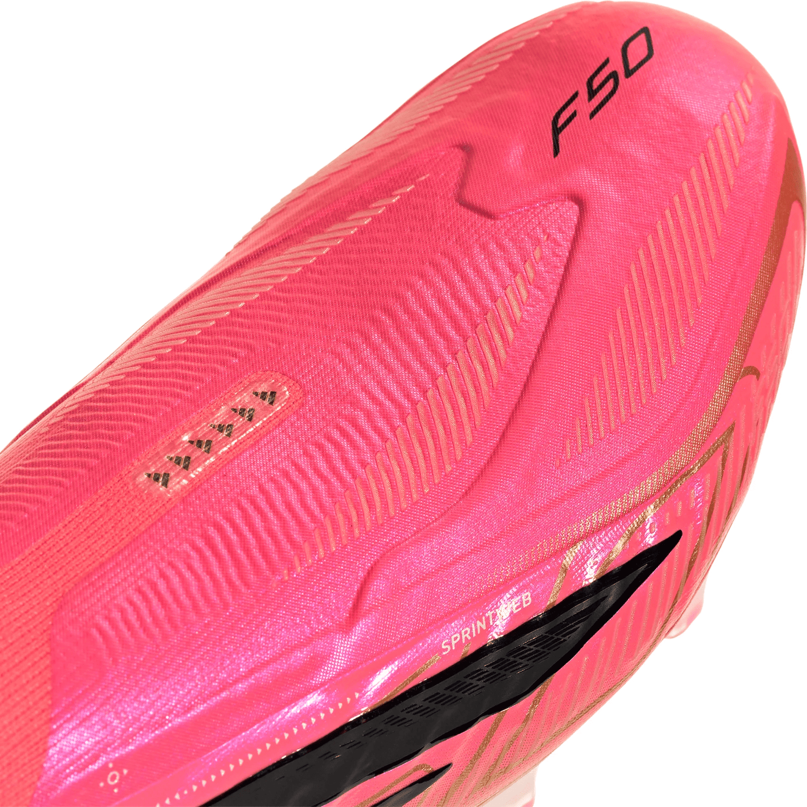adidas F50 Hyperfast Elite Laceless FG Soccer Cleats (Pink/Black) | SoccerWearhouse