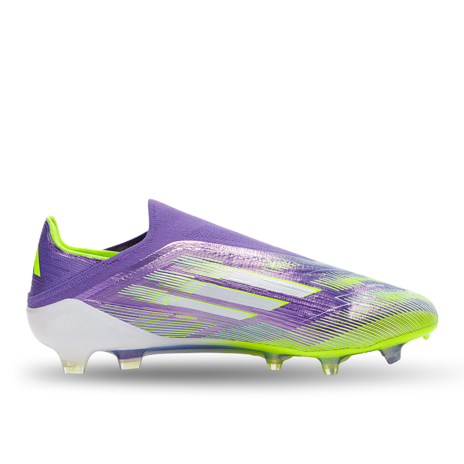 adidas F50 Laceless Elite FG Soccer Cleats (Purple Rush/Lucid Lemon) | SoccerWearhouse