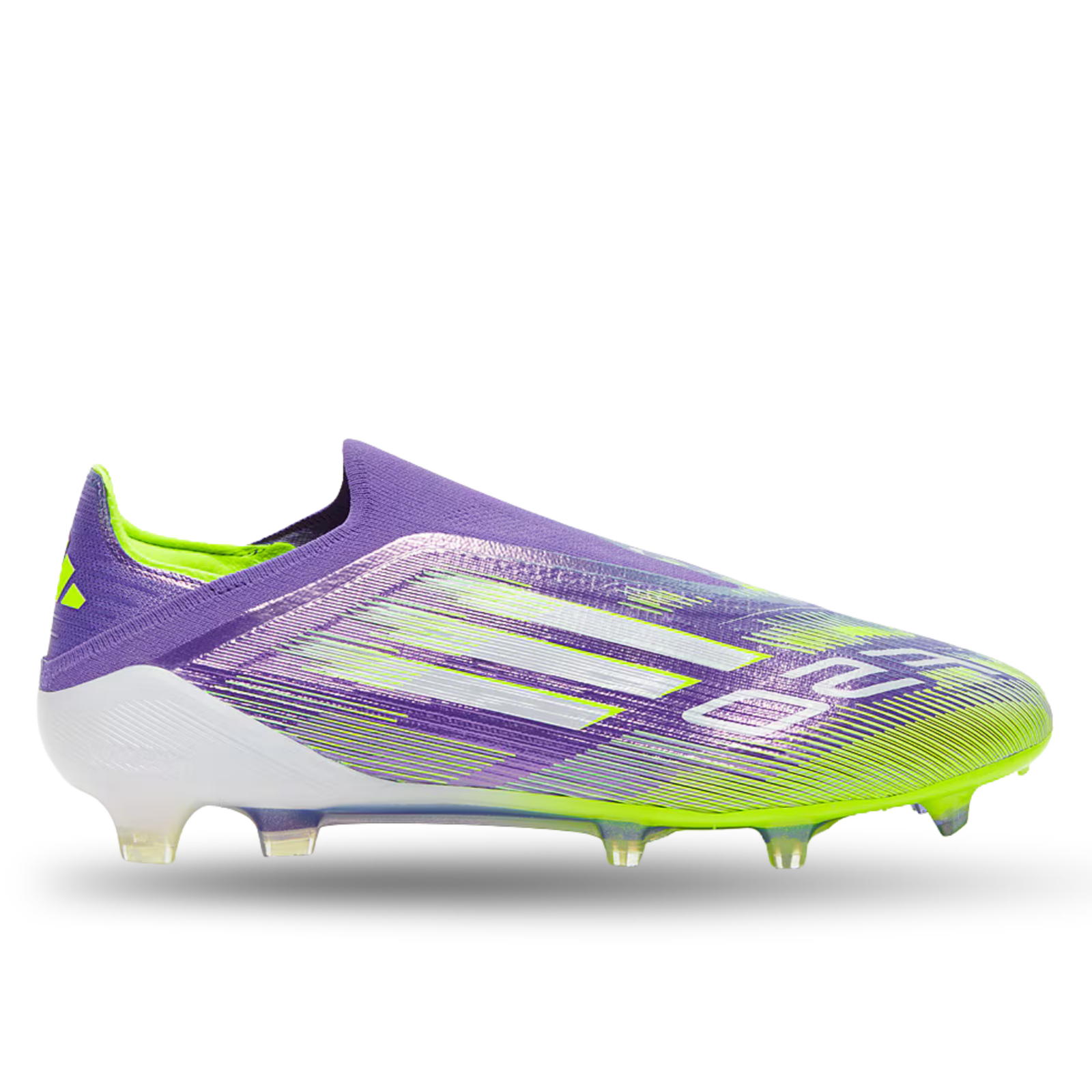 adidas F50 Laceless Elite FG Soccer Cleats (Purple Rush/Lucid Lemon) | SoccerWearhouse