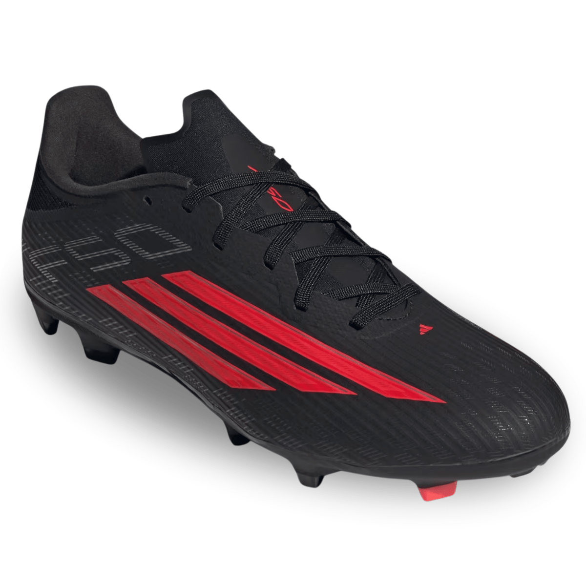 adidas F50 League FG/MG Soccer Cleats (Black/Lucid Red) | SoccerWearhouse