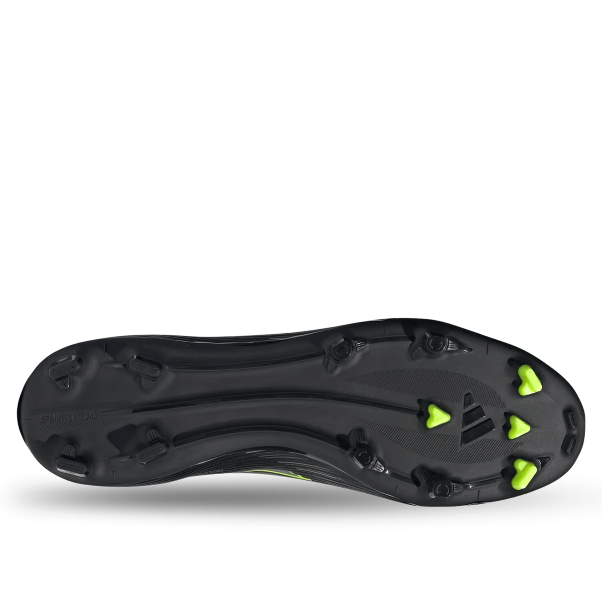 adidas F50 League Laceless Firm Ground/Multi Ground Soccer Cleats (Black/Iron Metallic/Lucid Lemon) | SoccerWearhouse