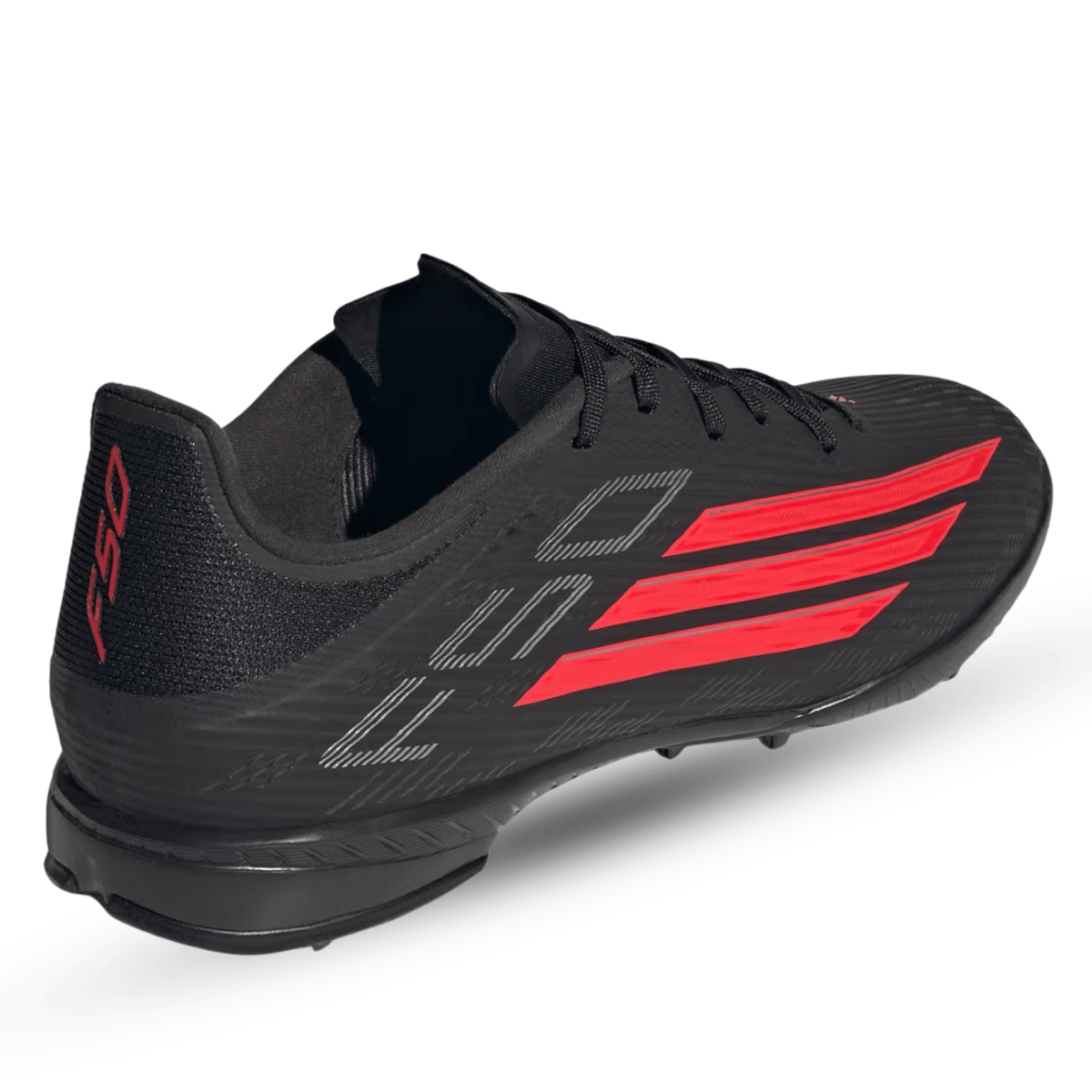 adidas F50 League Turf Soccer Cleats (Black/Lucid Red) | SoccerWearhouse