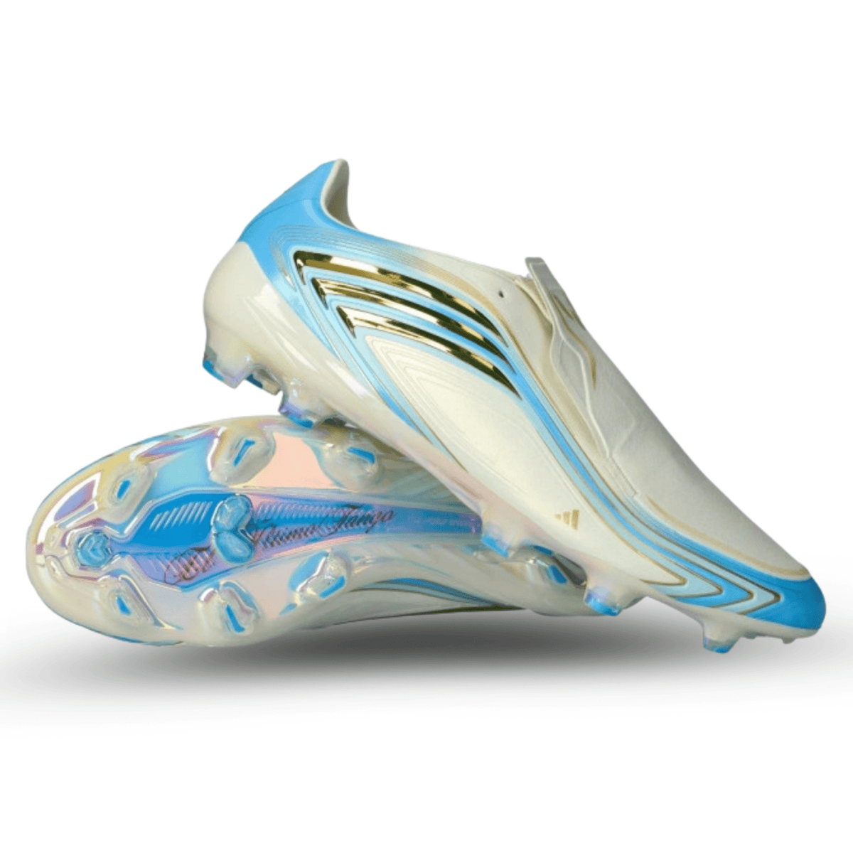 adidas F50 Messi Elite FG Soccer Cleats (Ivory/Blue Elite) | SoccerWearhouse