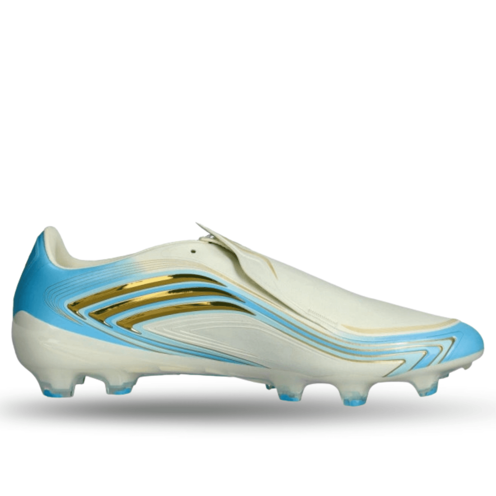 adidas F50 Messi Elite FG Soccer Cleats (Ivory/Blue Elite) | SoccerWearhouse