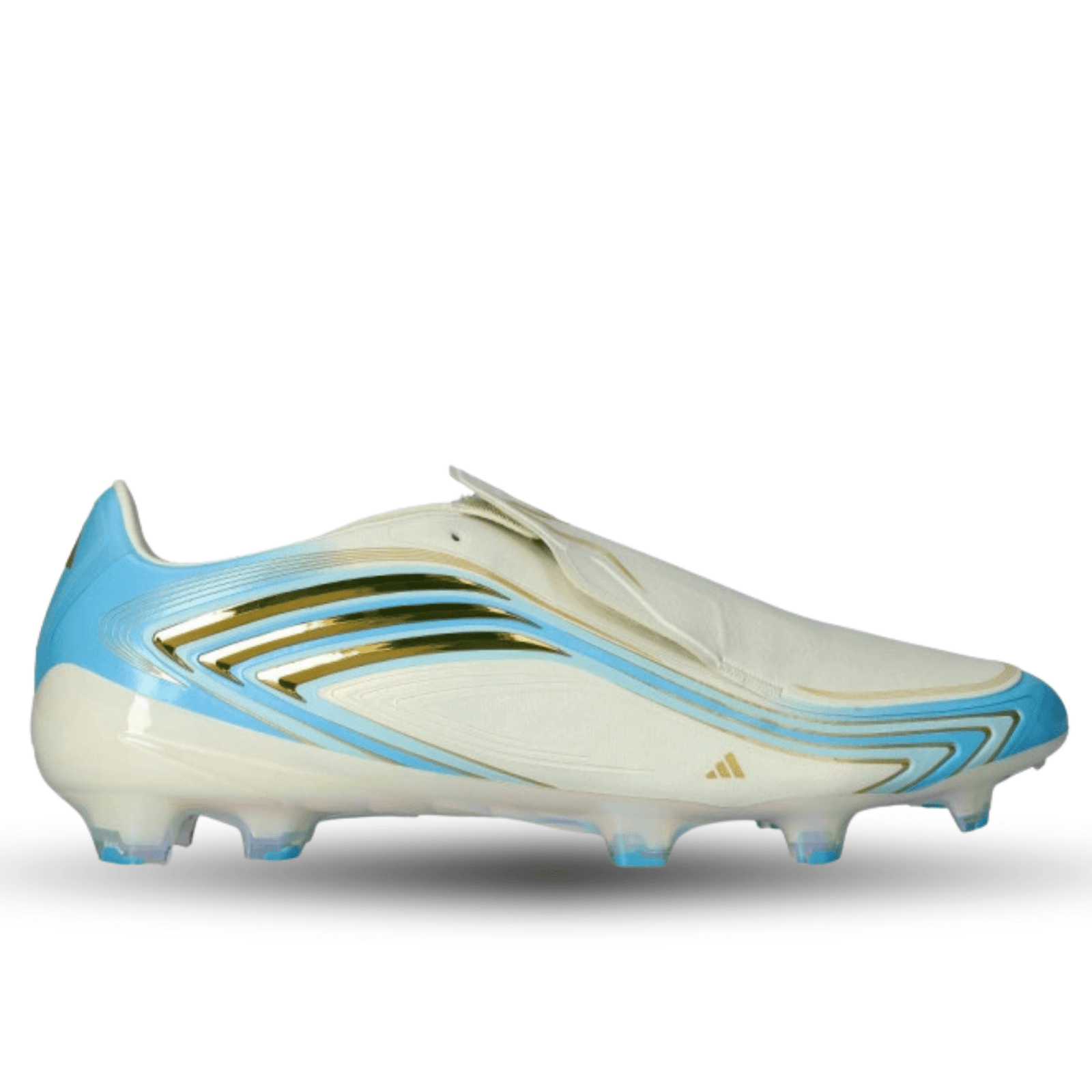 adidas F50 Messi Elite FG Soccer Cleats (Ivory/Blue Elite) | SoccerWearhouse