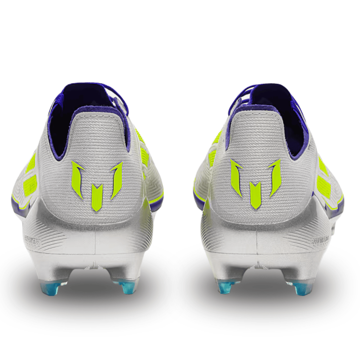 adidas F50 Messi Elite FG Soccer Cleats (Silver Metallic/Lucid Blue) | SoccerWearhouse