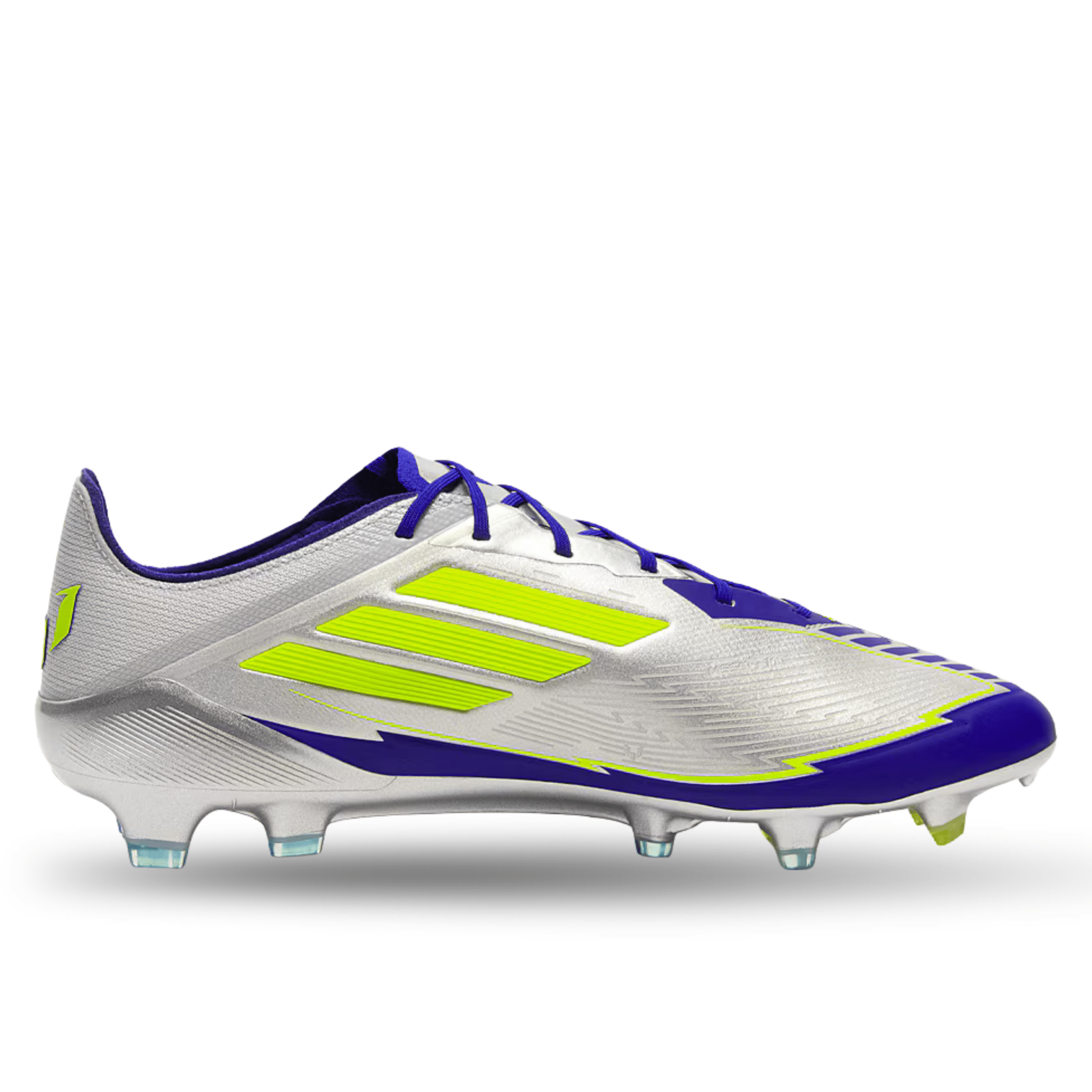 シューズ F50 MESSI ELITE FG adidas F50 Messi Elite FG Soccer Cleats (Silver Metallic/Lucid Blue)