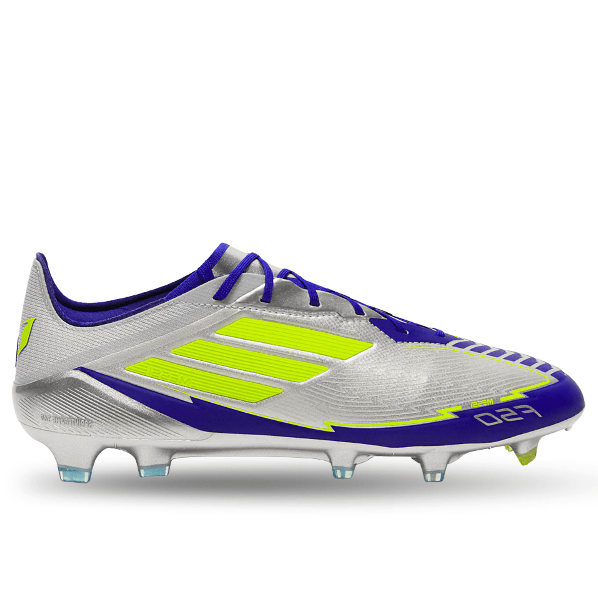 アディダス F50 エリート FG メッシ（24.0㎝） adidas F50 Messi Elite FG Soccer Cleats (Silver Metallic/Lucid Blue)