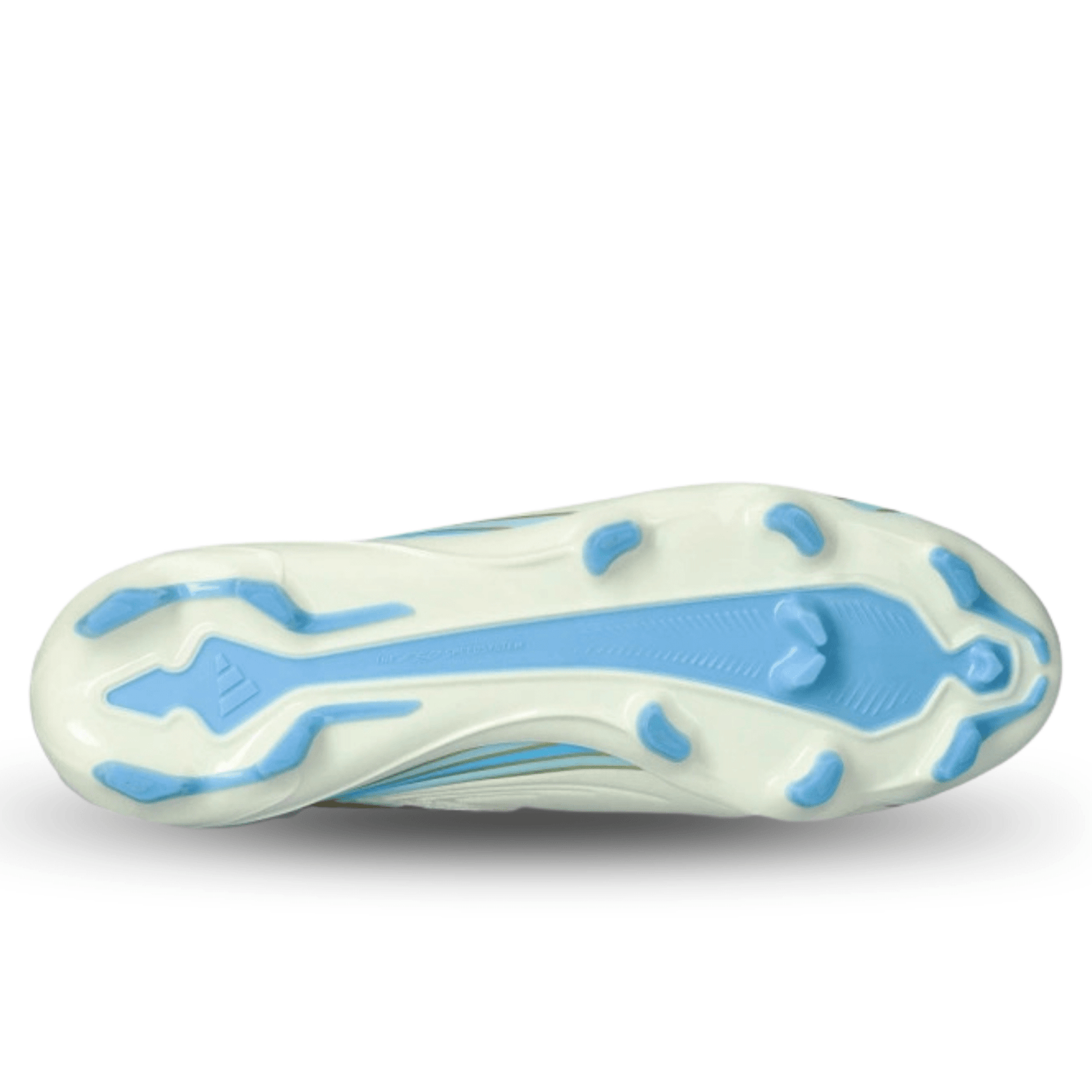 adidas F50 Messi League FG Soccer Cleats (White/Sky Blue) | SoccerWearhouse