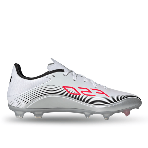 adidas F50 Messi League FG/MG Soccer Cleats (White/Lucid Red  display picture 2