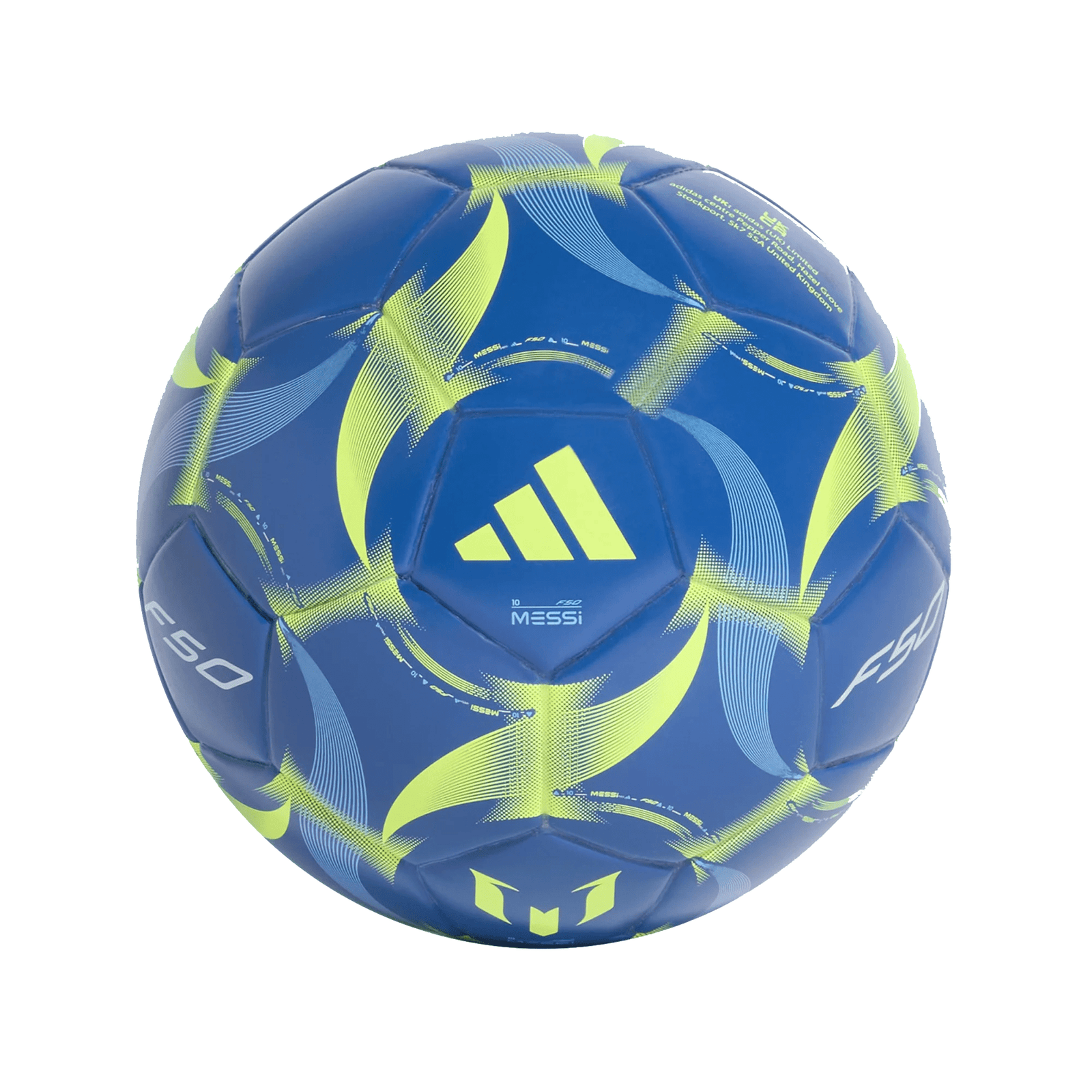 adidas F50 Messi Mini Ball (Royal Blue/Yellow) | SoccerWearhouse